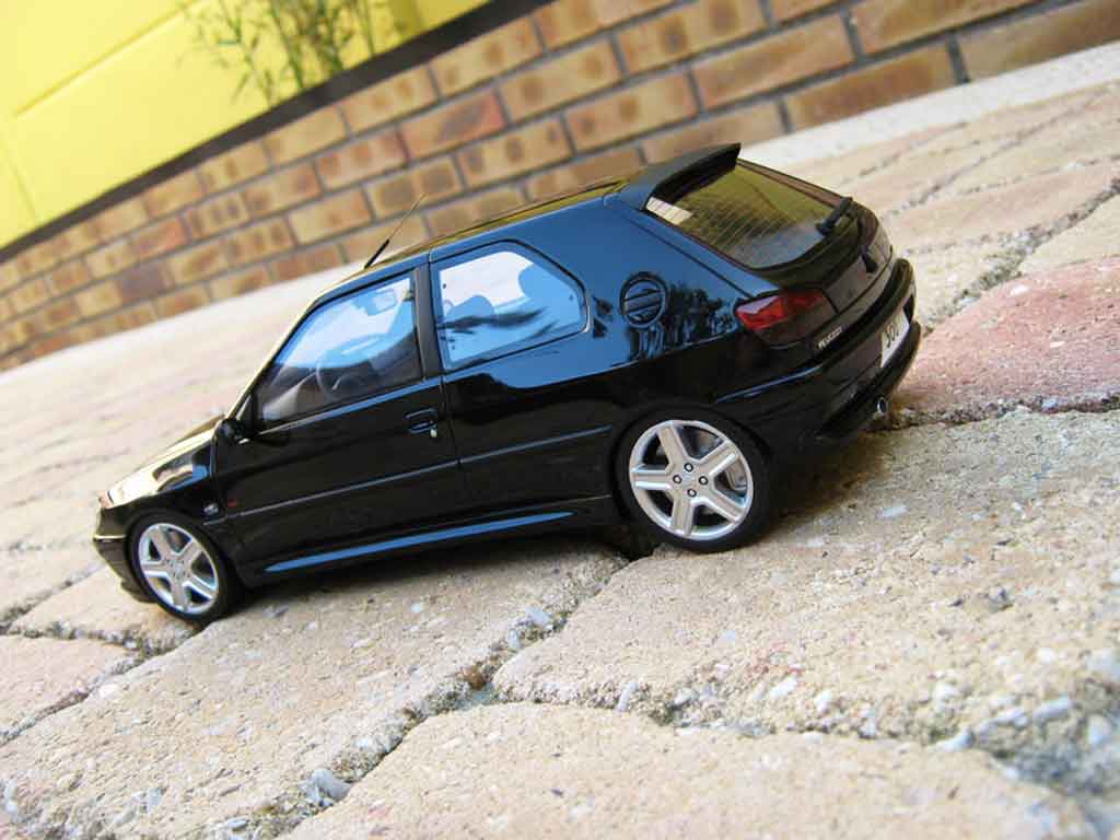 Peugeot 306 S16 black jantes 206 rc 1/18 Ottomobile