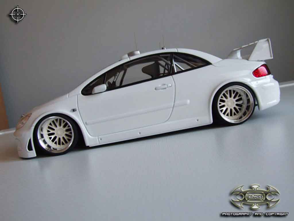 Peugeot 307 WRC 1/18 Autoart WRC plain body white jantes bbs diecast model cars