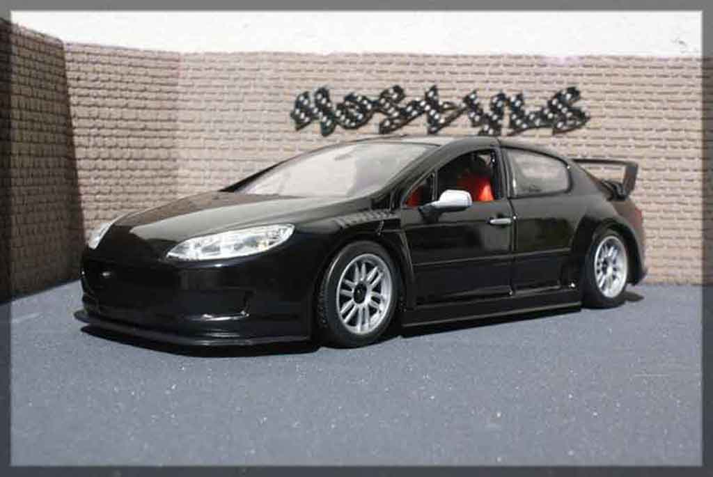 Peugeot 407 Silhouette 1/18 Motormax Silhouette plain body noir diecast model cars