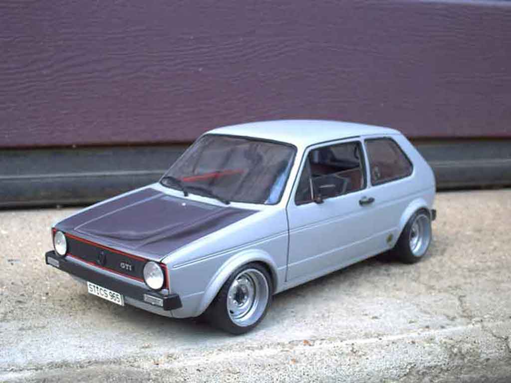 Volkswagen Golf GTI jantes toles bords larges capot poli 1/18 Solido