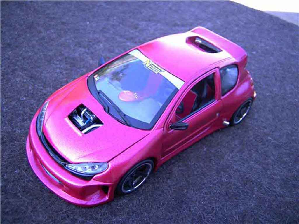 Peugeot 206 WRC 1/18 Solido WRC kit large tuning diecast model cars