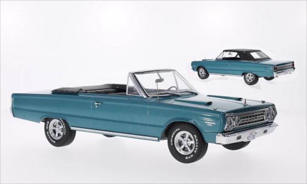 Plymouth Belvedere 1/18 Greenlight GTX Convertible metallic turkis 1967 diecast model cars