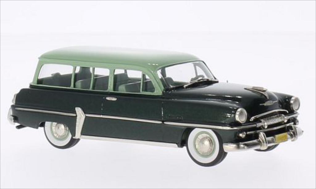 Plymouth Belvedere 1/43 Brooklin Suburban metallic grun/grun 1954 diecast model cars