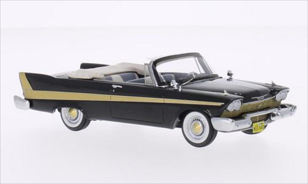 Plymouth Fury 1/43 Neo Convertible black 1958 diecast model cars