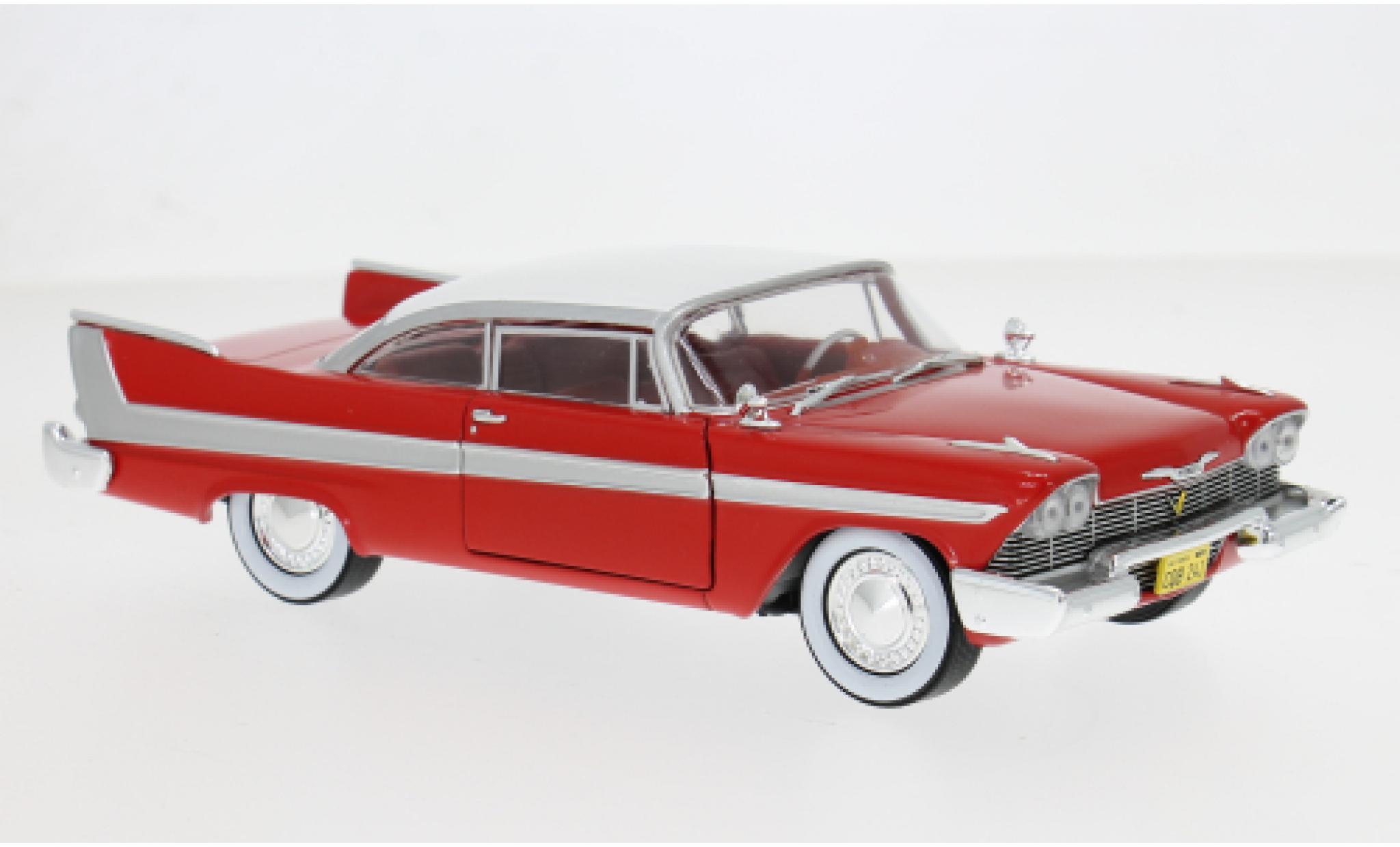 Plymouth Fury 1/24 Greenlight red/white 1958 1:24 diecast model cars