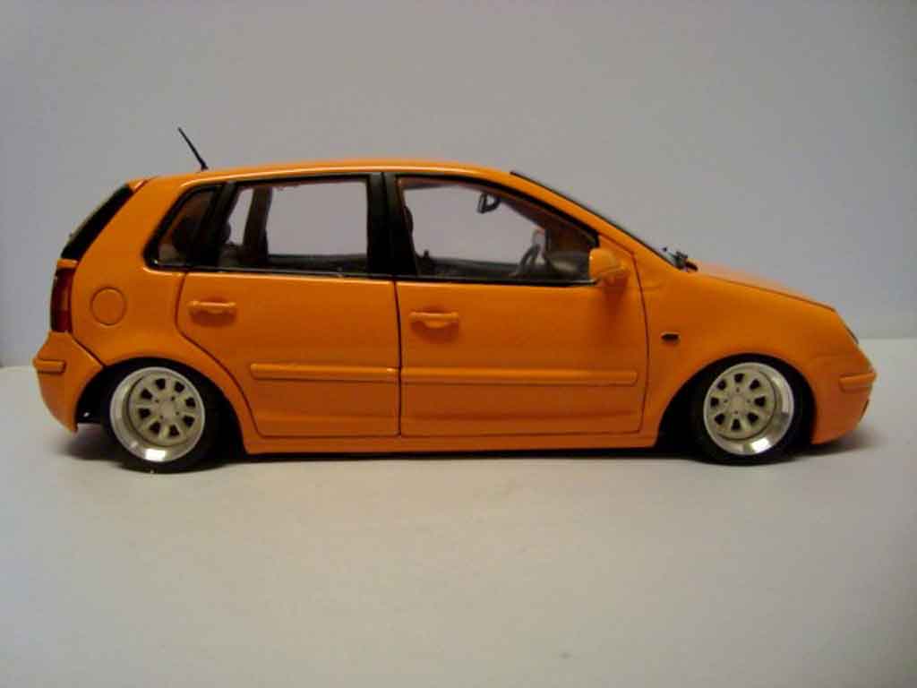 Volkswagen Polo Base 9n orange jantes 13 pouces 1/18 Anson