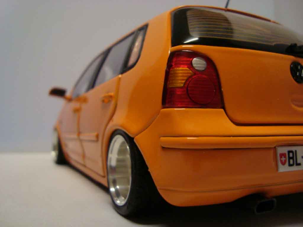 Volkswagen Polo Base 9n orange jantes 13 pouces 1/18 Anson