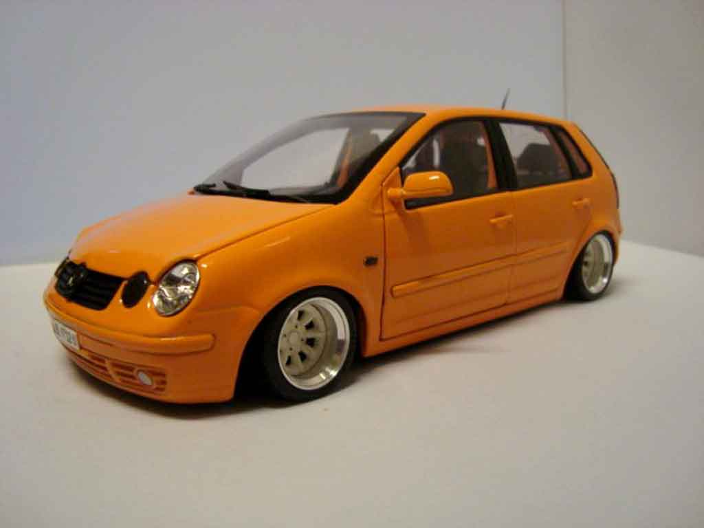 Volkswagen Polo Base 9n orange jantes 13 pouces 1/18 Anson