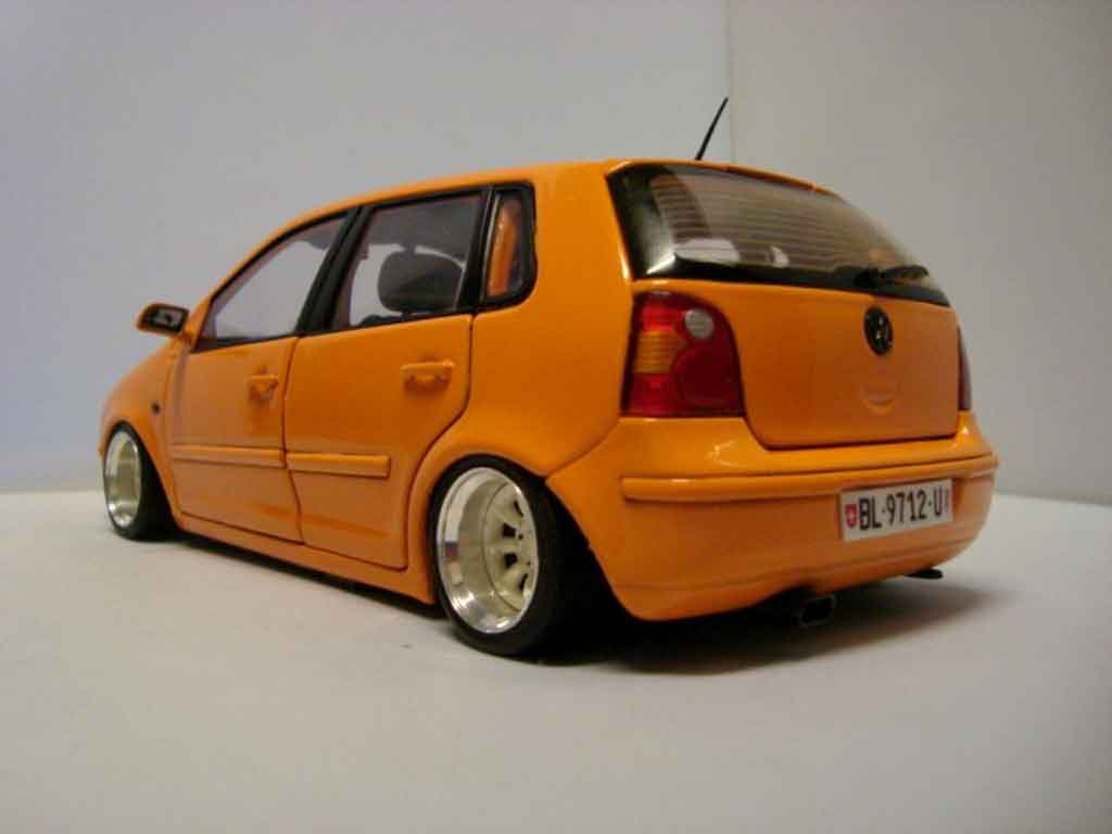 Volkswagen Polo Base 9n orange jantes 13 pouces 1/18 Anson