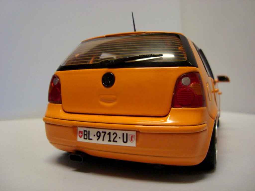 Volkswagen Polo Base 9n orange jantes 13 pouces 1/18 Anson