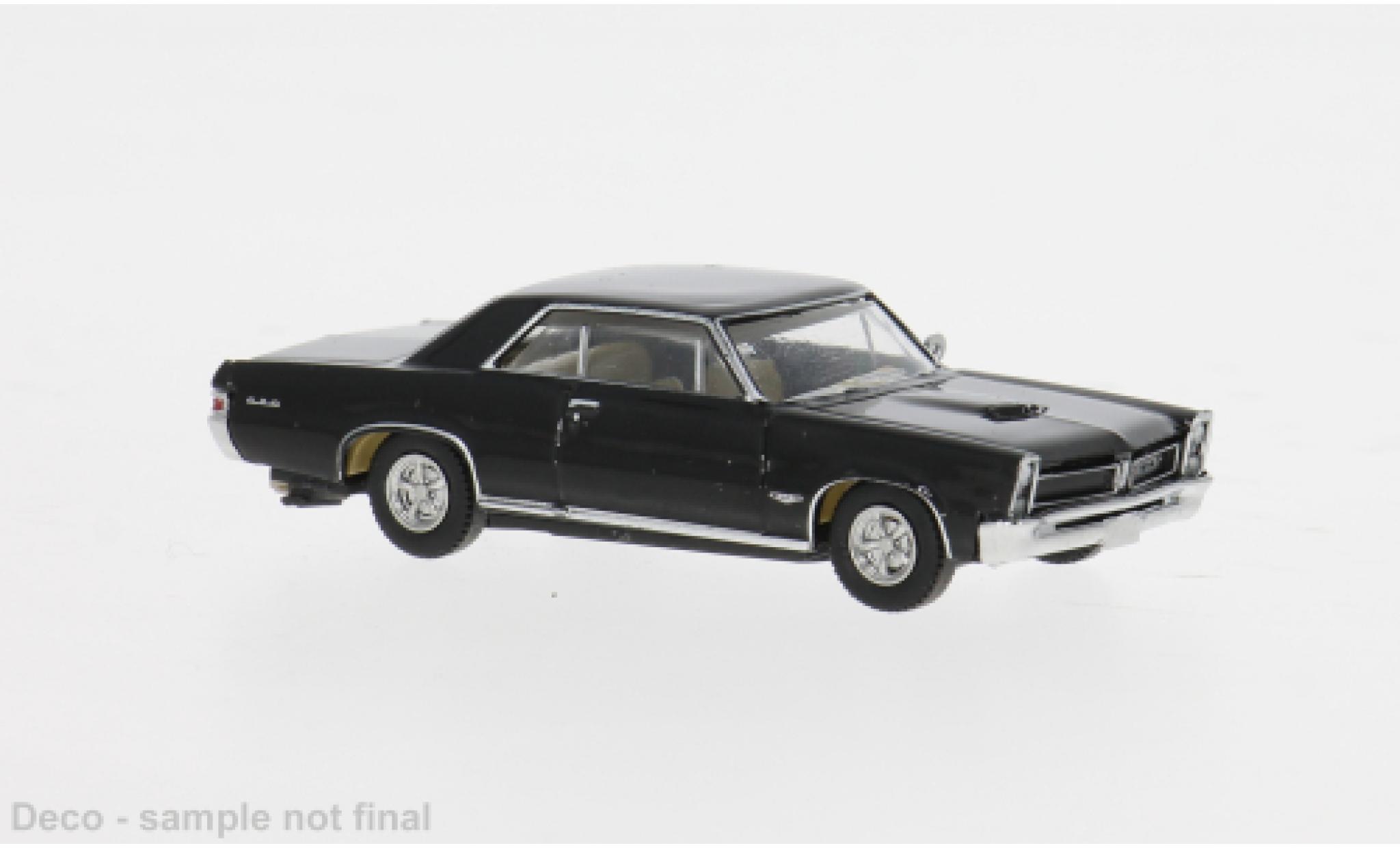 Pontiac GTO 1/87 Brekina Coupe black 1965 1:87 diecast model cars