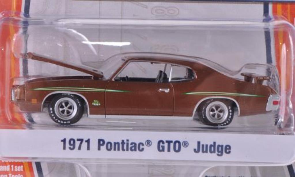 Pontiac GTO 1/64 Greenlight Judge brown 1971 diecast model cars
