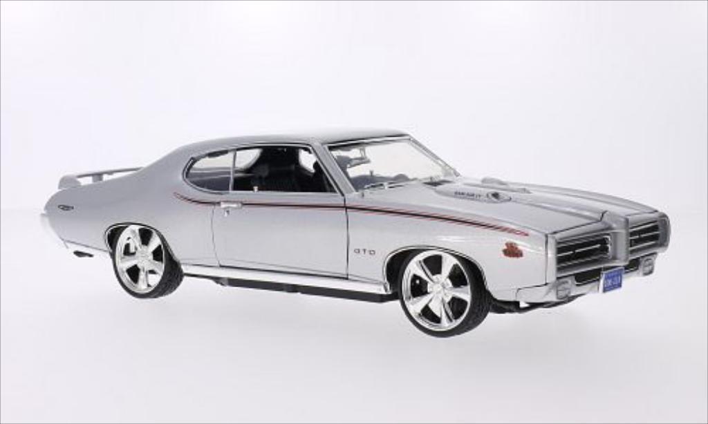 Pontiac GTO 1/18 Motormax Judge Tuning metallic grey/Dekor 1969 diecast model cars