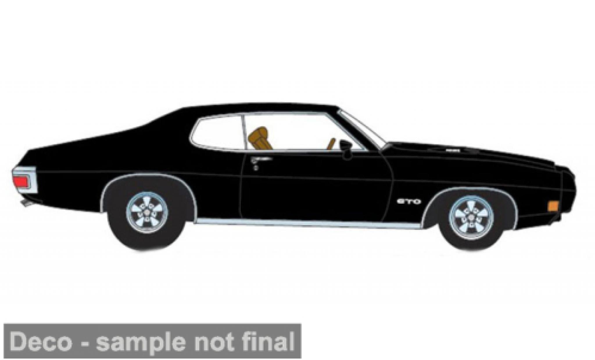 Pontiac GTO 1/18 ACME Ram Air IV black 1970 1:18 diecast model cars