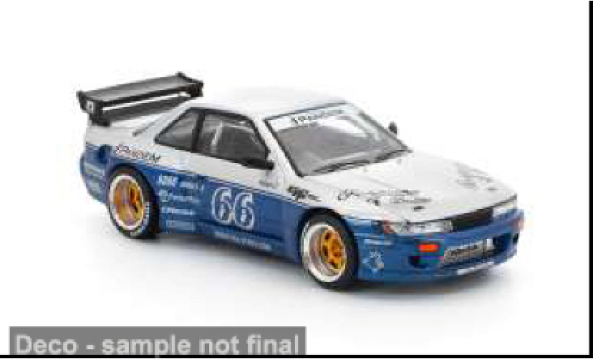 Nissan Silvia 1/64 Pop Race (S13) blue/white 1:64 diecast model cars