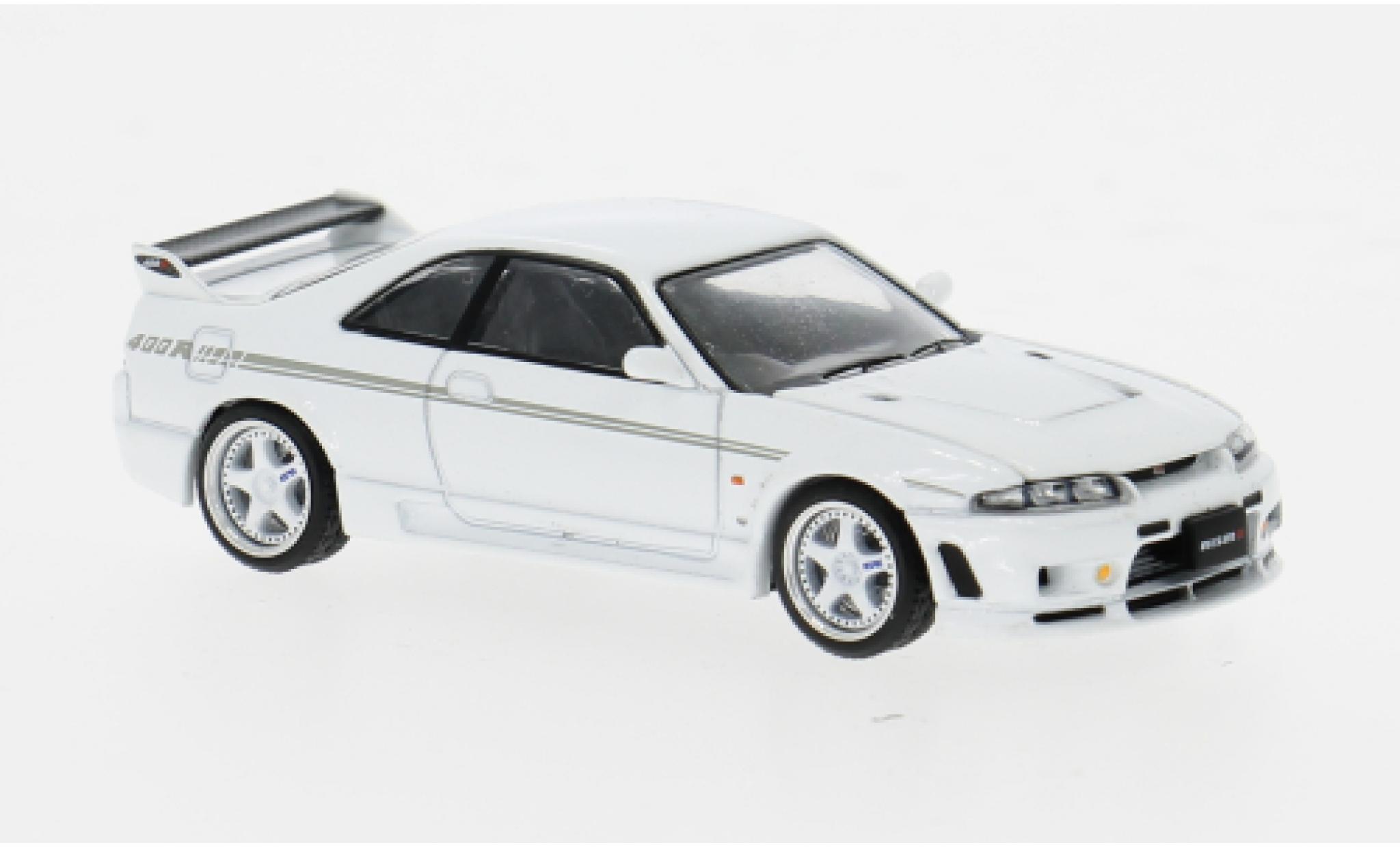 Nissan Skyline 1/64 Pop Race GT-R Nismo 400R white 1:64 diecast model cars