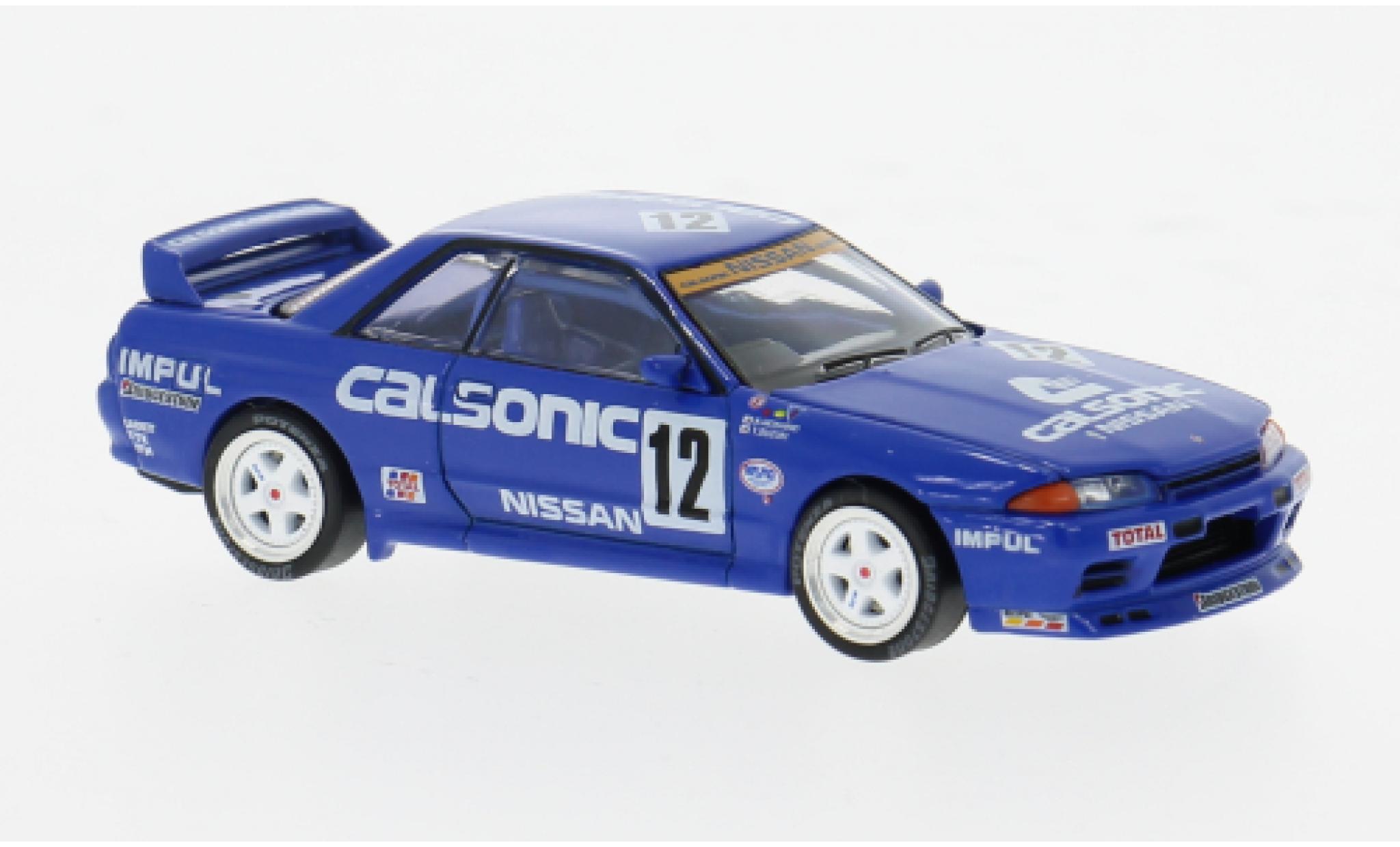 Nissan Skyline 1/64 Pop Race GT-R (R32) JTC 1990 Calsonic #12 1:64 diecast model cars