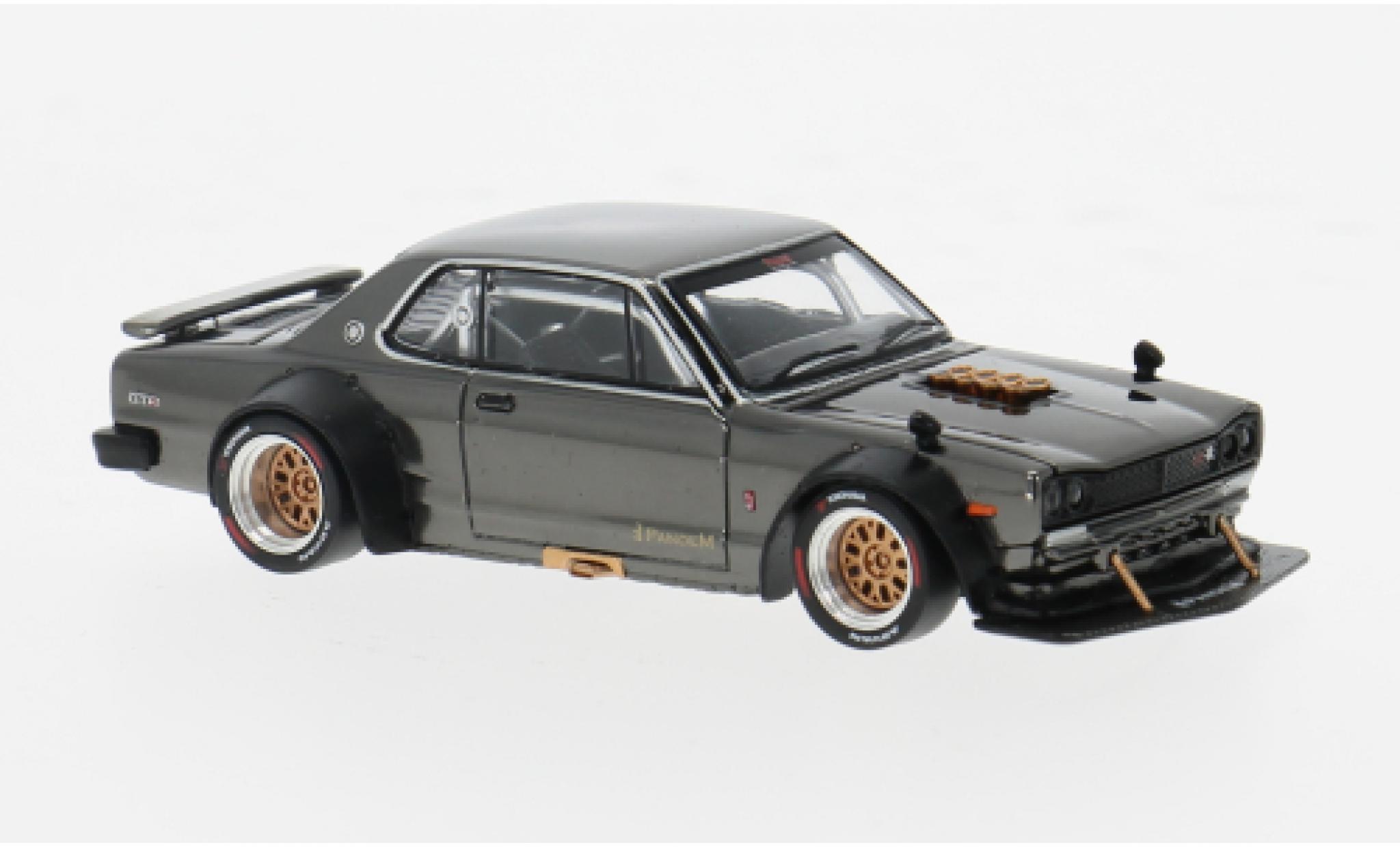 Nissan Skyline 1/64 Pop Race GT-R V8 Drift (Hakosuka) brown 1:64 diecast model cars