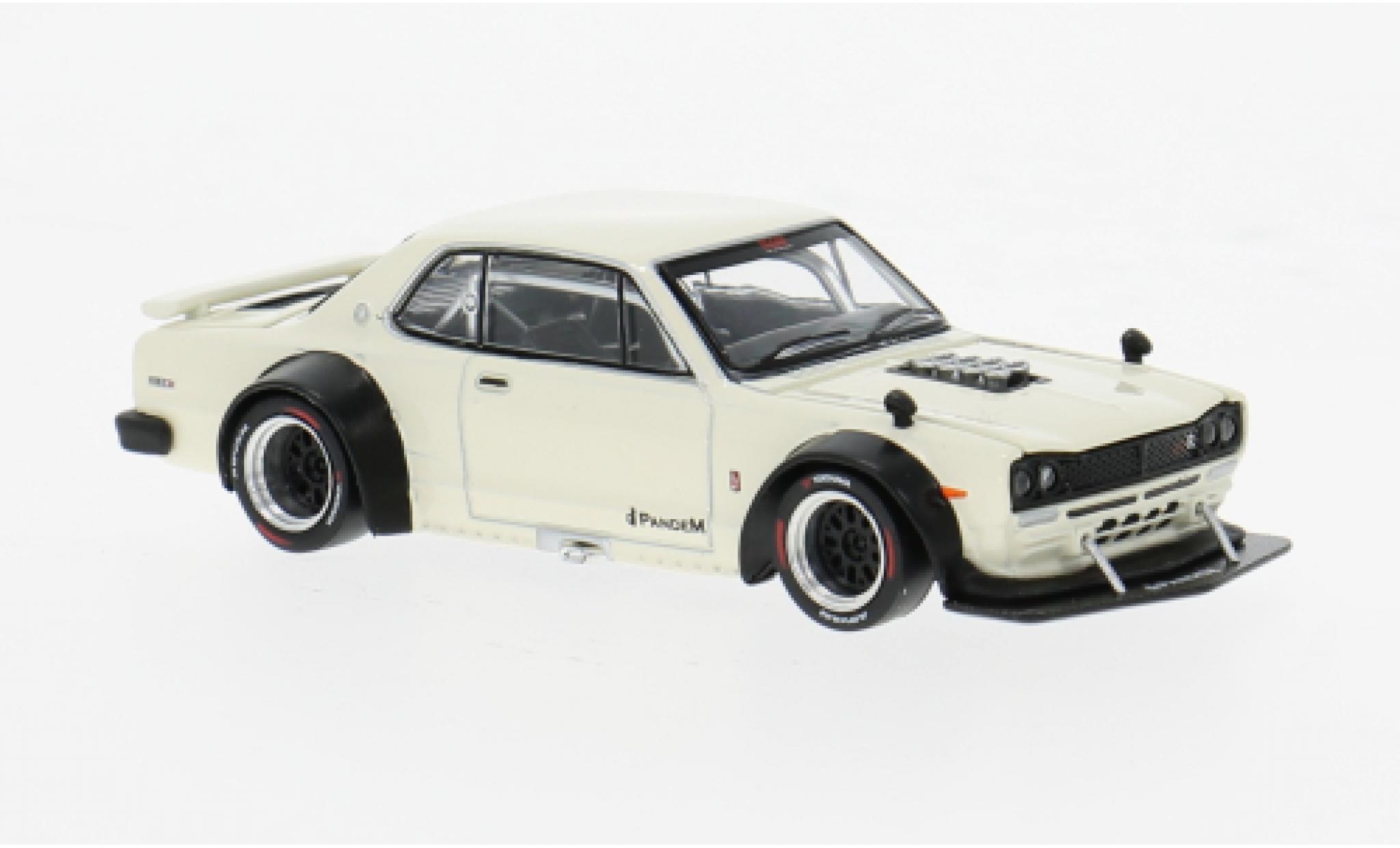 Nissan Skyline 1/64 Pop Race GT-R V8 Drift white 1:64 diecast model cars