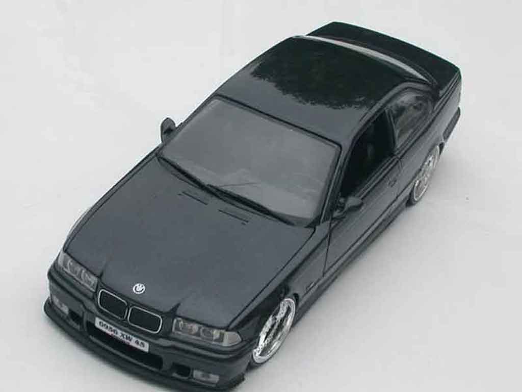 Bmw M3 Coupe E36 black jantes andrew racing 1/18 Ut Models