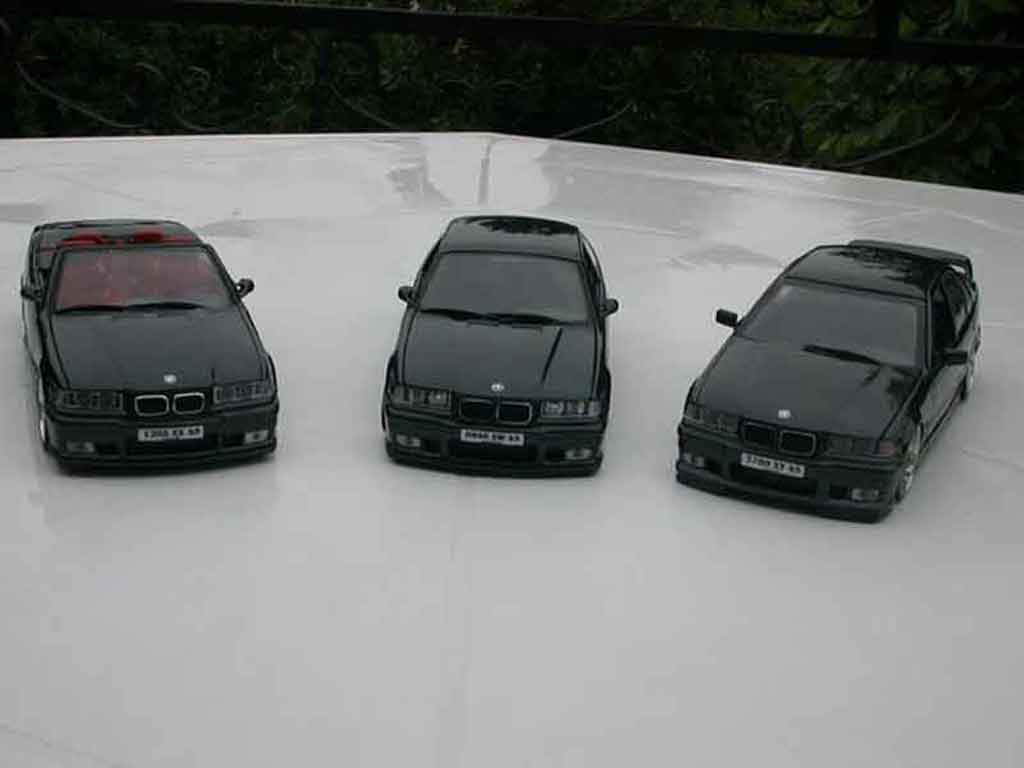 Bmw M3 Coupe E36 black jantes andrew racing 1/18 Ut Models