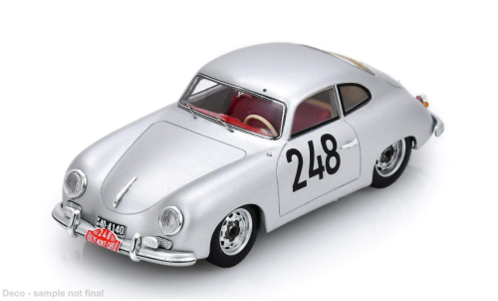 Porsche 356 1/43 Spark 1500 Rally Monte Carlo 1955 #248 M.Nathan/H.Schaas 1:43 diecast model cars