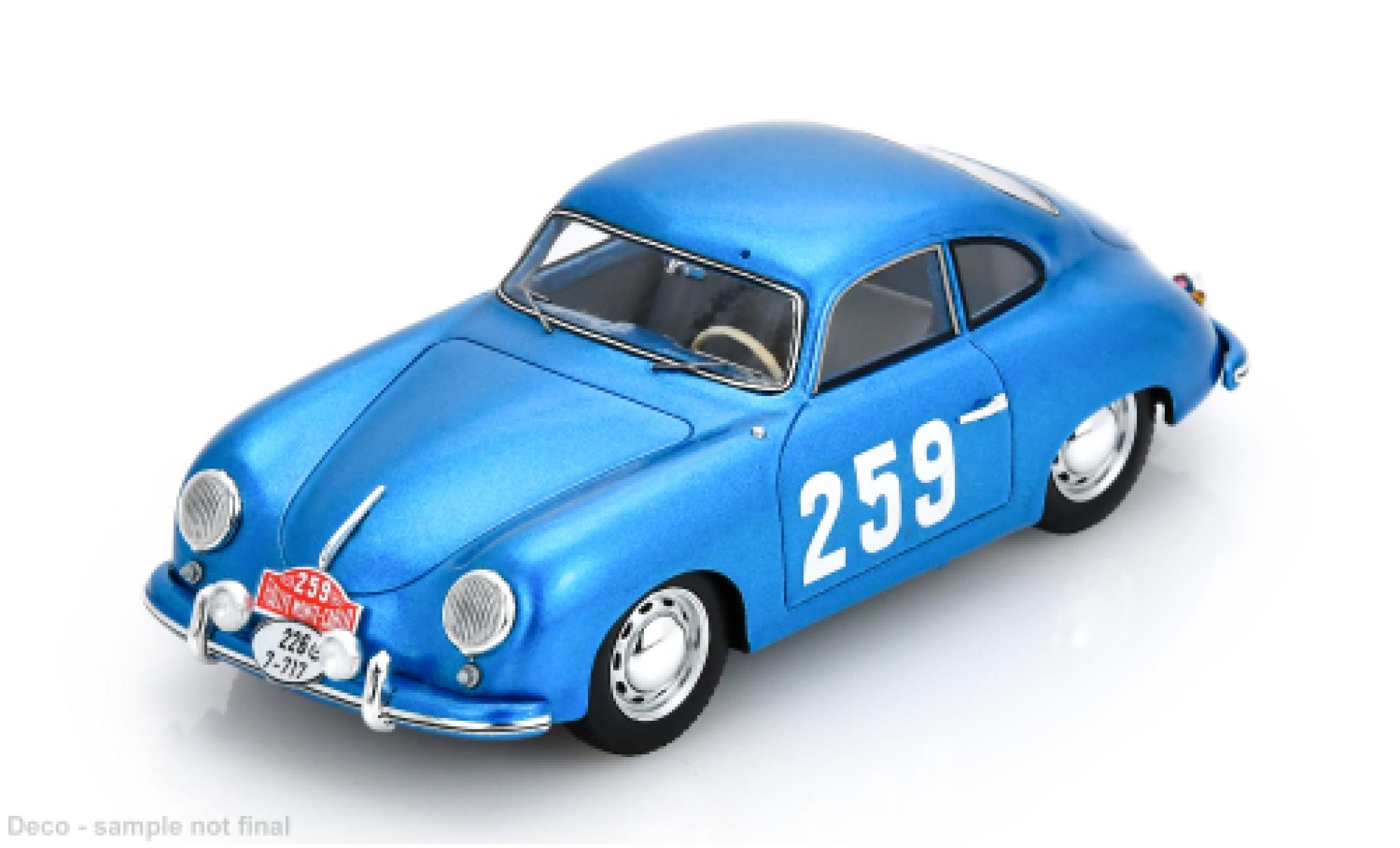 Porsche 356 1/43 Spark 1500 Rally Monte Carlo 1955 #259 C.Cooper/J.Fischel 1:43 diecast model cars