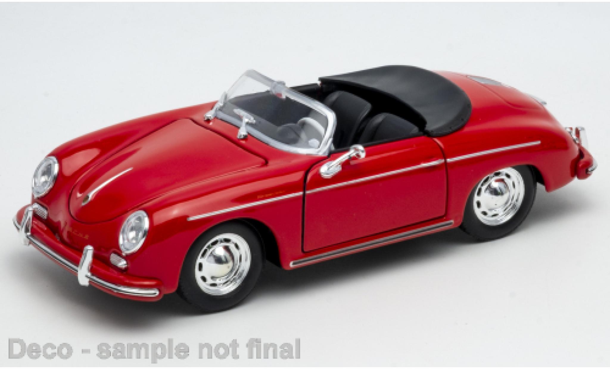 Porsche 356 1/24 Welly A Speedster red 1:24 diecast model cars