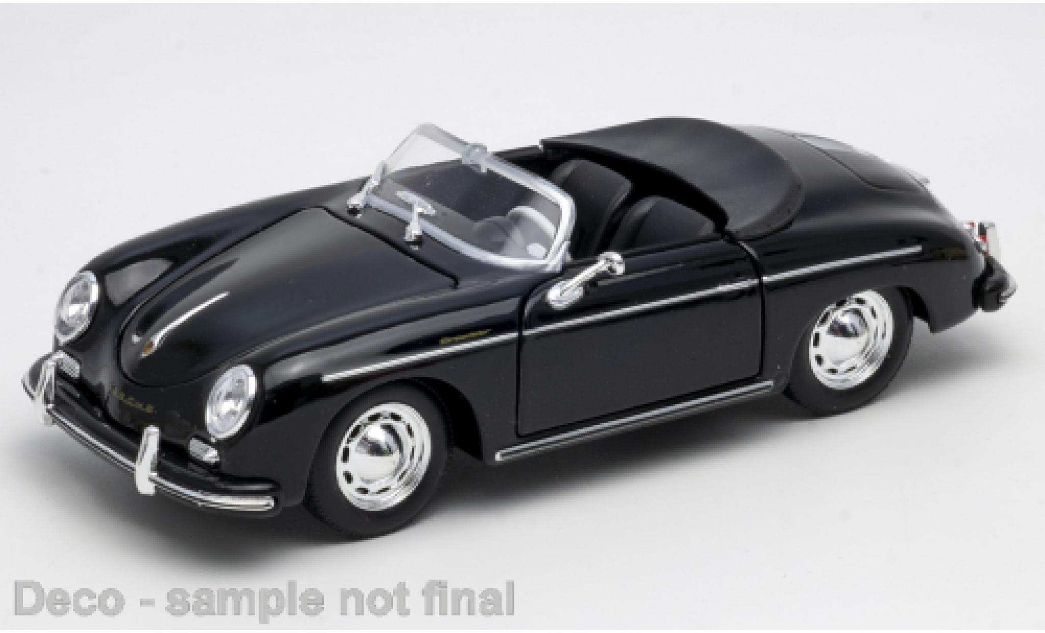 Porsche 356 1/24 Welly A Speedster black 1:24 diecast model cars