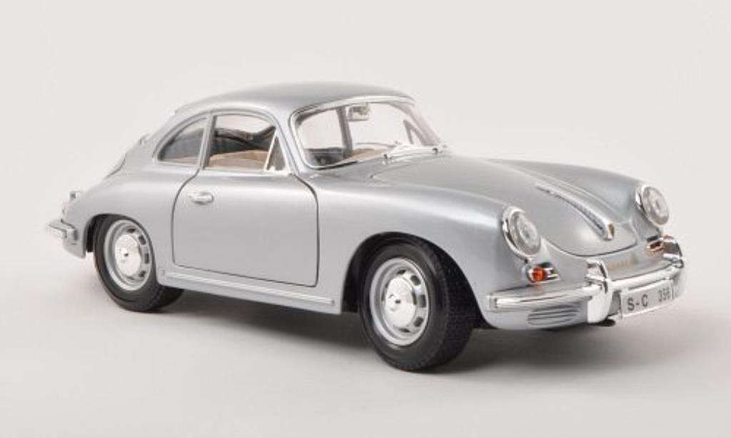 Porsche 356 B 1/18 Burago B grey 1961 diecast model cars