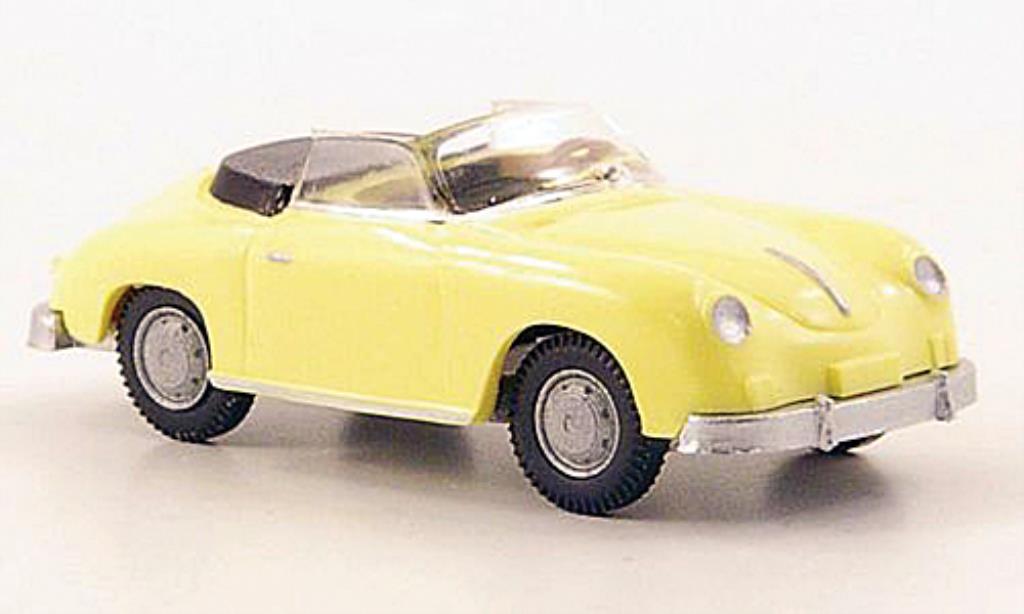 Porsche 356 1/87 Wiking Convertible yellow diecast model cars