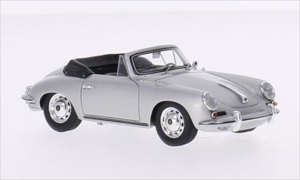 Porsche 356 1/43 Spark Carrera 2 Convertible grey diecast model cars