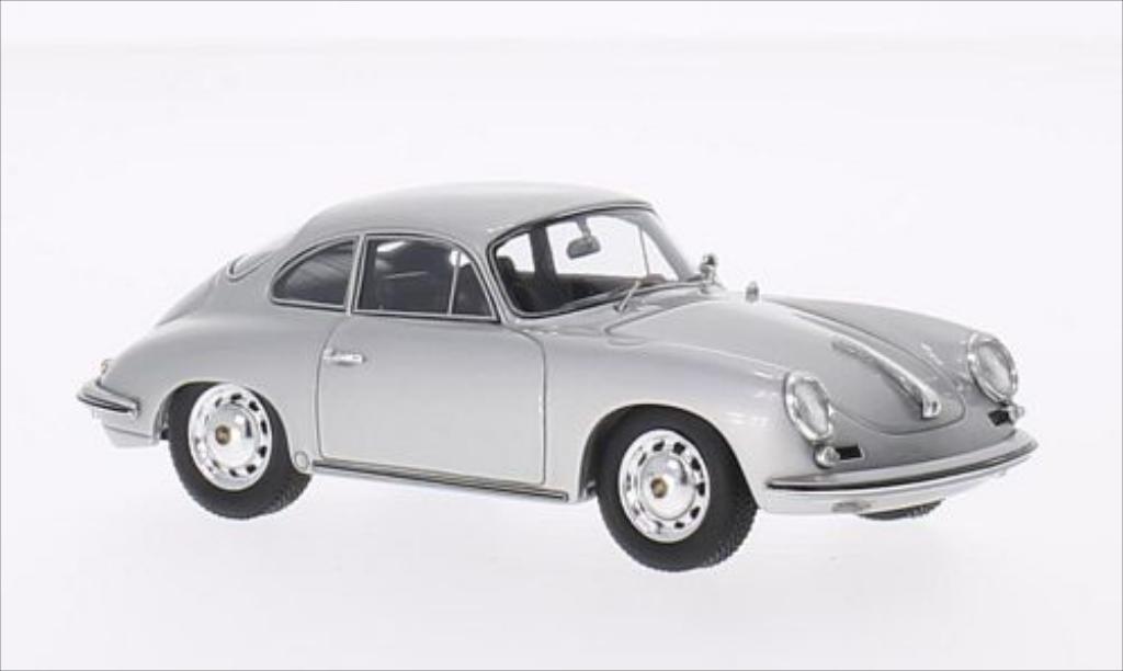 Porsche 356 1/43 Spark Carrera 2 grey 1963 diecast model cars
