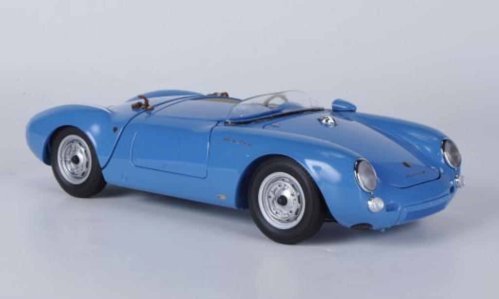 Porsche 550 1/18 Schuco A Spyder blue diecast model cars