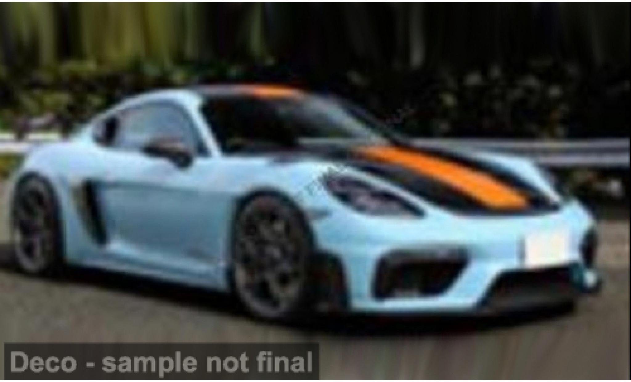 Porsche Cayman GT4 1/43 Solido 718 RS blue/orange 1:43 diecast model cars