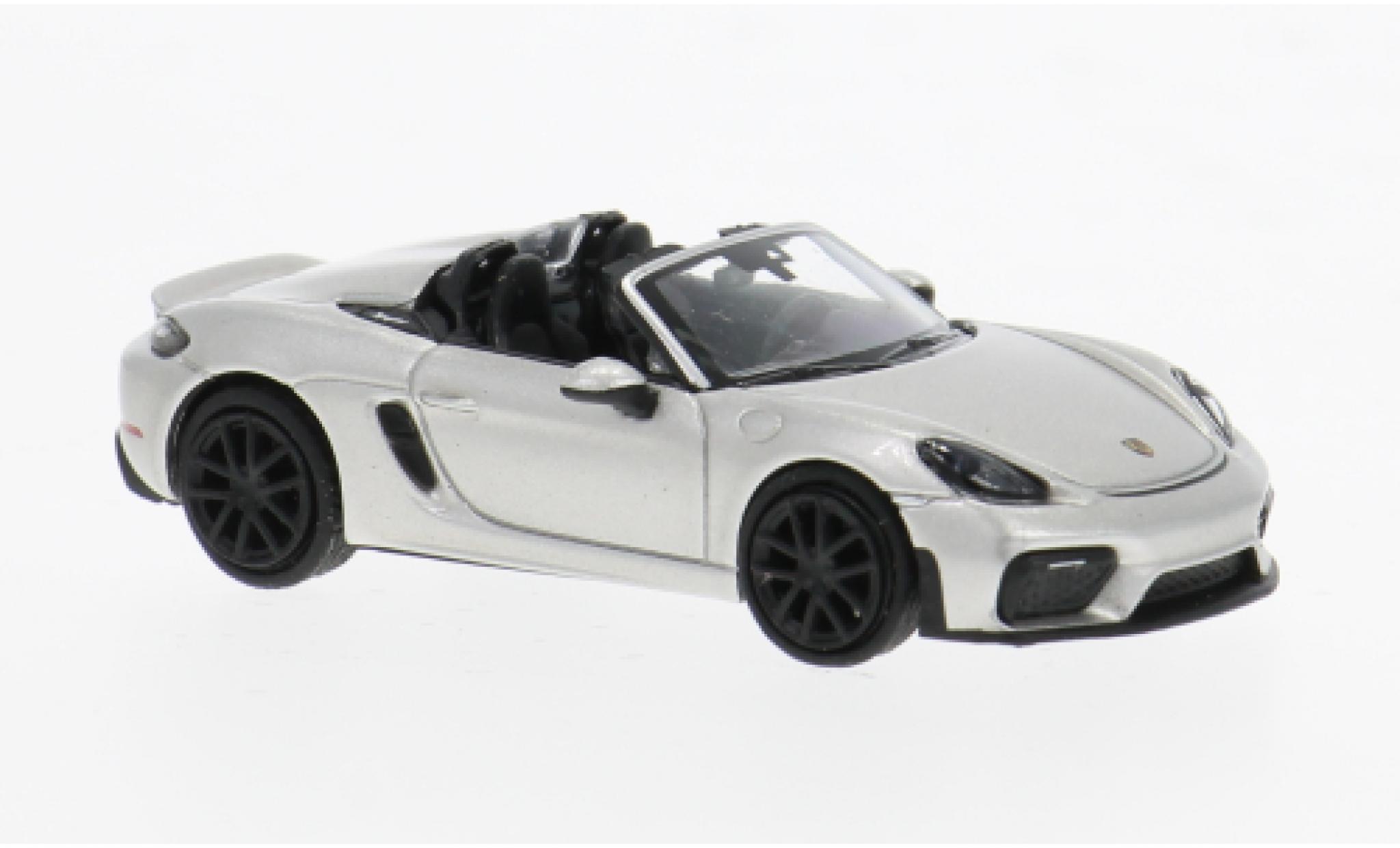 Porsche 718 1/87 Minichamps Spyder (981) silver 2019 1:87 diecast model cars