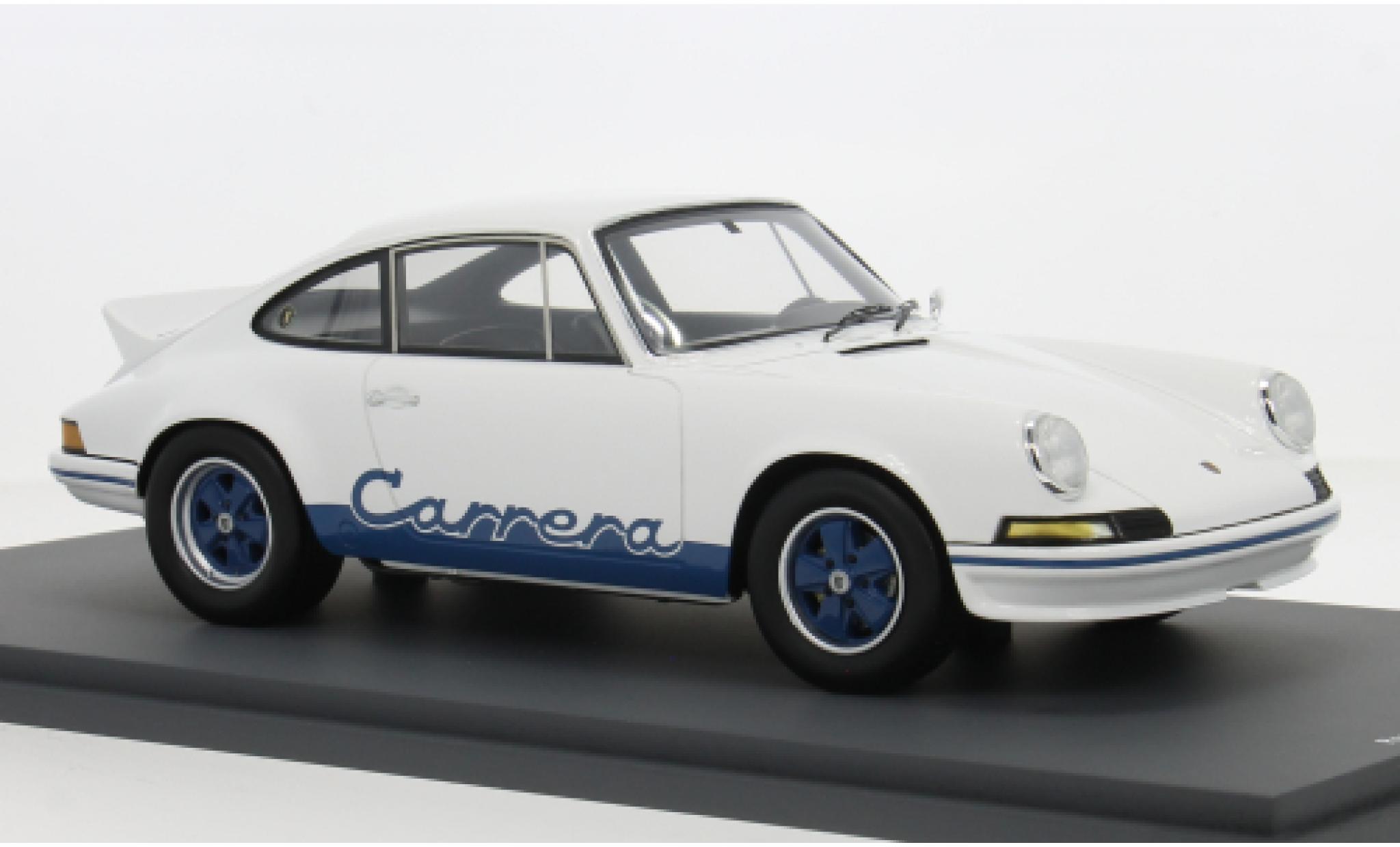 Porsche 911 1/18 Spark 2.7 RS Presentation white/Dekor 1972 1:18 diecast model cars