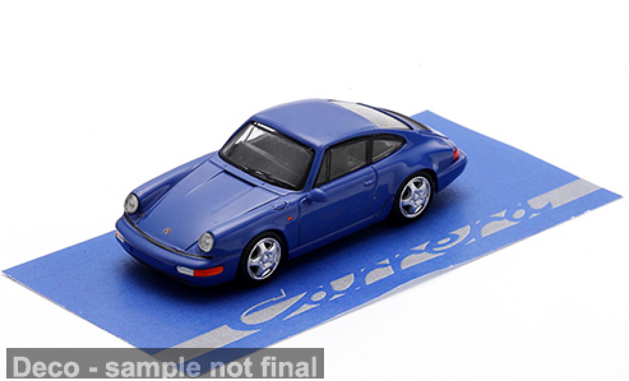 Porsche 964 1/64 Spark 911  3.6 RS blue/grey 1992 1:64 diecast model cars