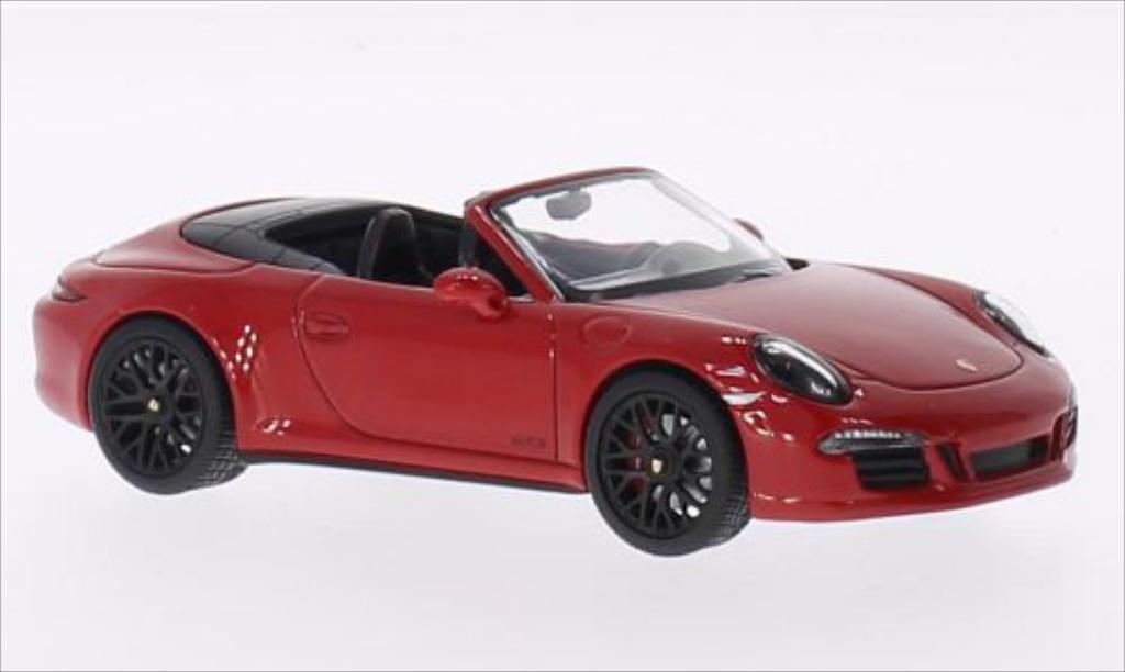 Porsche 991 GTS 1/43 Schuco Carrera 4 GTS Convertible red/black 2014 diecast model cars
