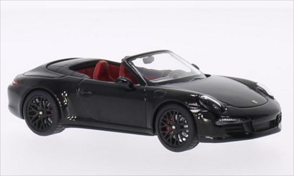 Porsche 991 GTS 1/43 Schuco Carrera 4 GTS Convertible black/black 2014 diecast model cars