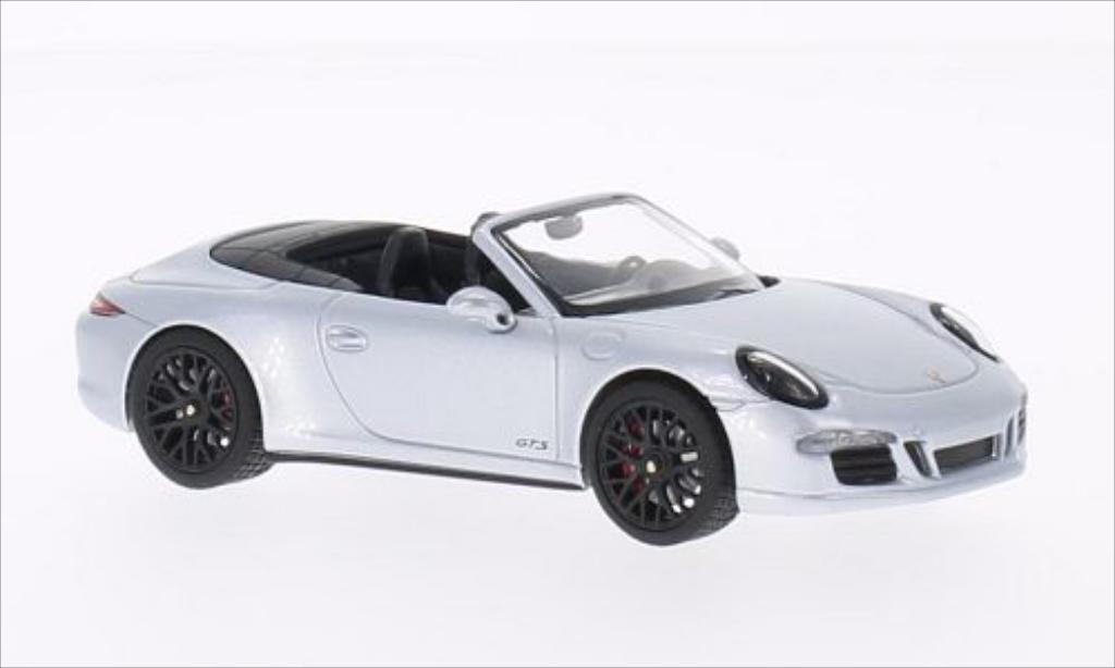 Porsche 991 GTS 1/43 Schuco Carrera 4 GTS Convertible grey 2014 diecast model cars