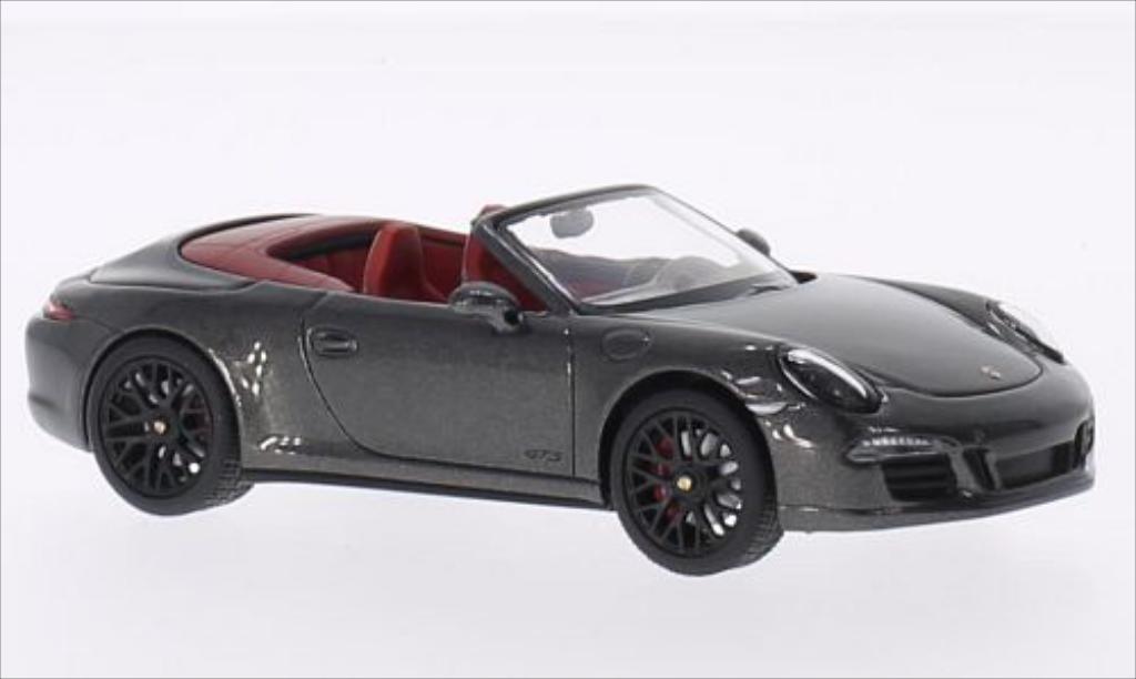 Porsche 991 GTS 1/43 Schuco Carrera GTS Convertible metallic grey/red 2014 diecast model cars