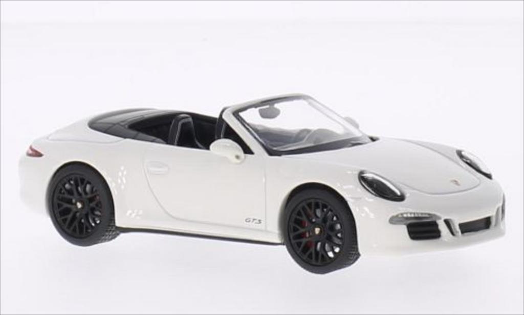 Porsche 991 GTS 1/43 Schuco Carrera GTS Convertible white/black 2014 diecast model cars