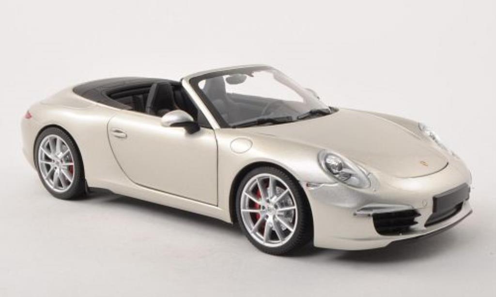 Porsche 991 S 1/18 Minichamps Carrera S Convertible grey 2011 diecast model cars