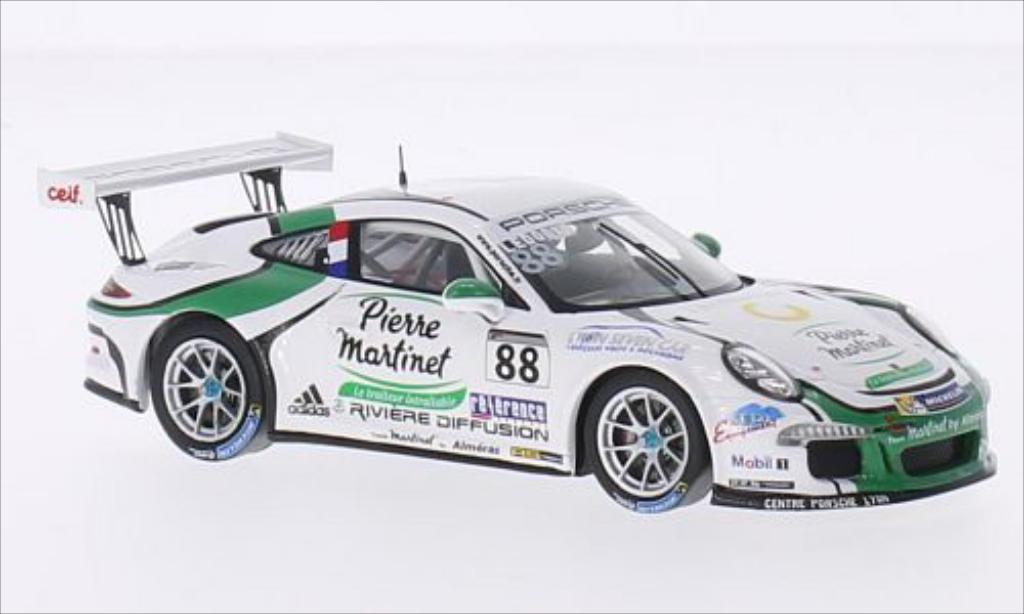 Porsche 991 GT3 Cup 1/43 Spark GT3 Cup No.88 Team Martinet Almeras Carrera Cup Frankreich 2014 diecast model cars