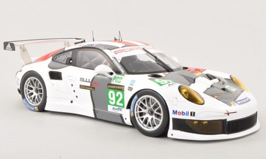 Porsche 991 R 1/18 Spark R No.92 AG Team Manthey 24h Le Mans 2013 /R.Lietz diecast model cars