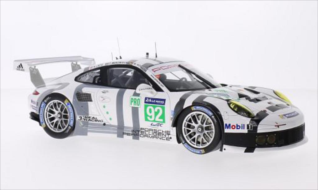 Porsche 991 R 1/18 Spark R No.92 Team Manthey Le Mans 2014 diecast model cars