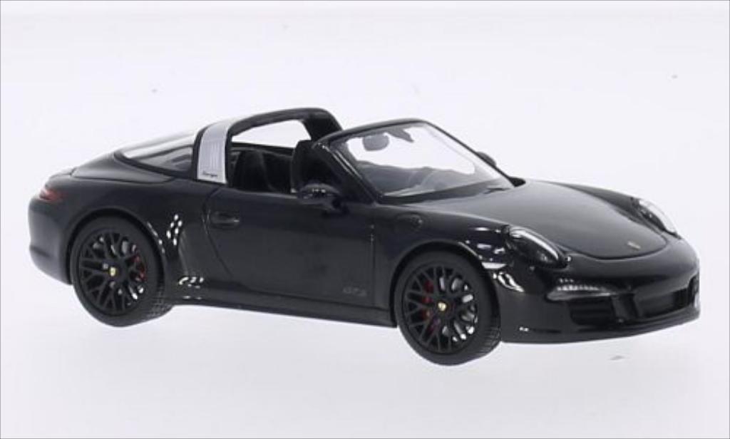 Porsche 991 Targa 1/43 Schuco Targa 4 GTS metallic black diecast model cars