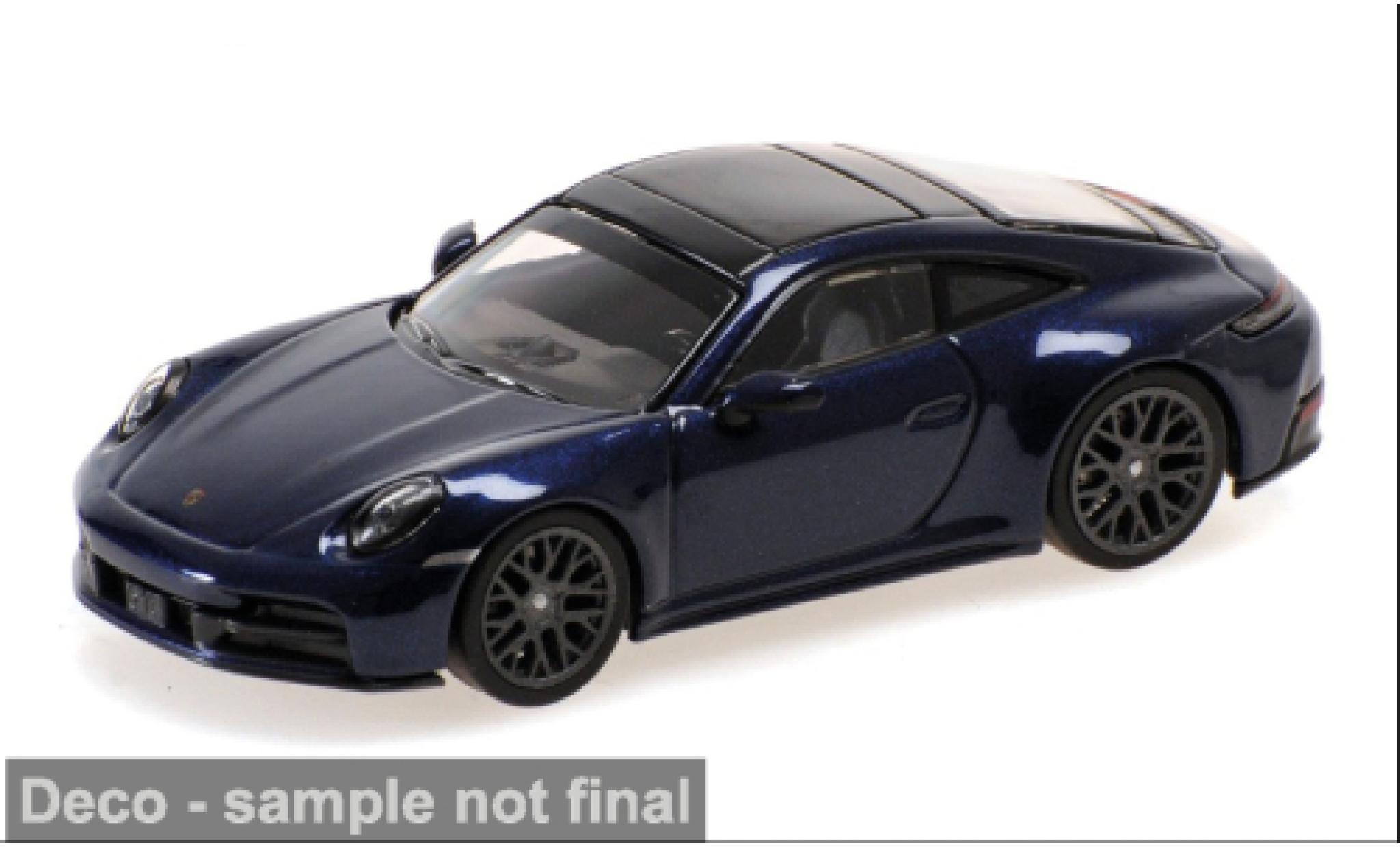 Porsche 992 1/64 Minichamps 911 (.2) Carrera blue 2025 1:64 diecast model cars