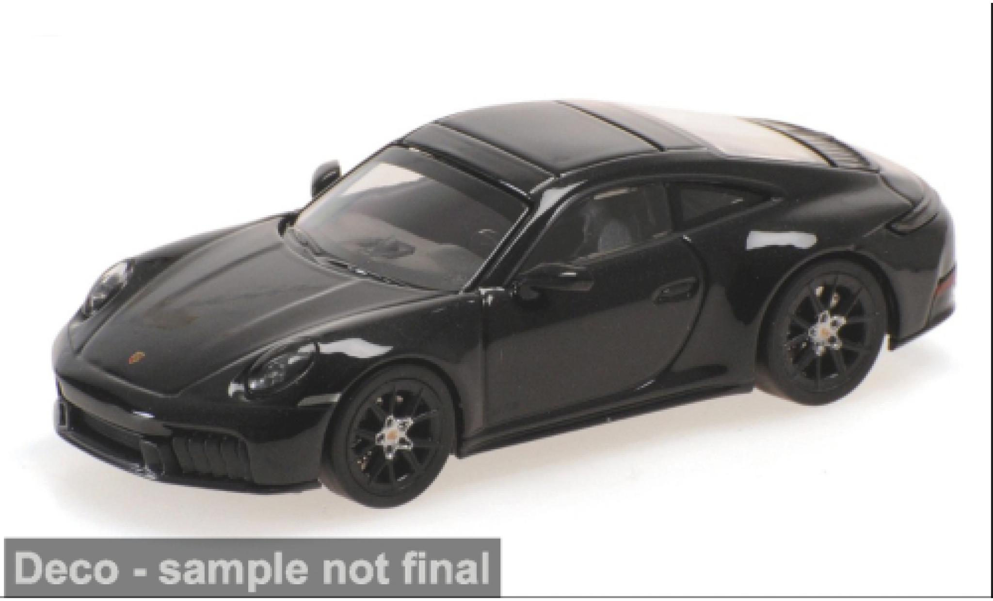 Porsche 992 GTS 1/64 Minichamps 911 (.2) Carrera black 2025 1:64 diecast model cars